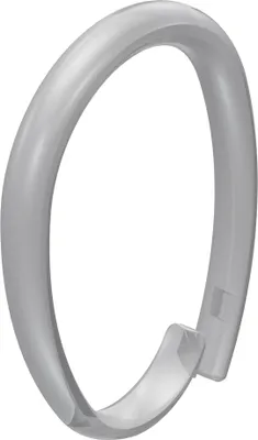 Produktbild von Interdeco Duschringe / Duschvorhangringe Glasklar (Transparent), verschließbar, 65/49 mm, Pack. 10 Stück