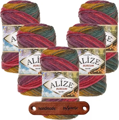 Produktbild von 5 x ALIZE Burcum Batik 3368 mit Label