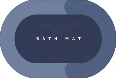 Produktbild von Schnelltrocknende Badezimmermatte in Blau KP36320