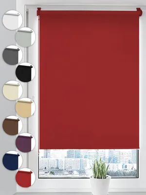 Produktbild von Sonello Verdunkelungsrollo Klemmfix ohne Bohren 90 x 130 Rot Verdunklungsrollo Fensterrollo Rollo Seitenzugrollo Klemmrollo für Fenster & Tür