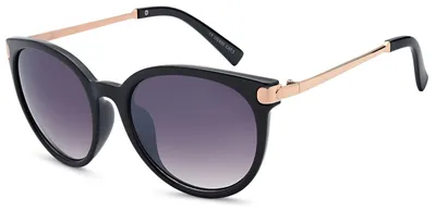 Produktbild von styleBREAKER Damen Sonnenbrille in Katzenaugen Cat-Eye Form, Kunststoff Vollrand Gestell und Metall Bügel 09020073