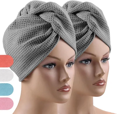 Produktbild von Mikrofaser Handtuch 2 Stk, Schnelltrocknend, Absorbierend, Für Kosmetik, Bequem und Anpassbar