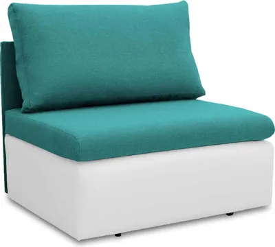 Produktbild von TOLEDO Lehnsessel, Sessel mit Schlaffunktion, Schlafsofa, Klappsofa, Schlafcouch, Bettsofa, vom Hersteller, Couch, Couchgarnitur, Sofagarnitur, Ideal für kleine Wohnungen (Türkis/Weiß)