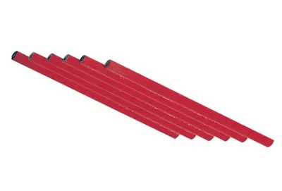 Produktbild von 6 x Zimmermannsbleistifte 175mm Rot