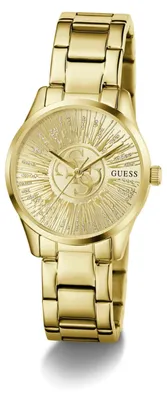 Image de Montre bracelet Guess pour femmes, modèle GW1108L2, couleur or