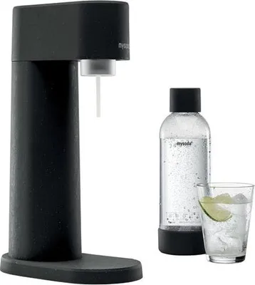 Image de Pack machine à gazéifier l'eau + 1l bouteille - noir - Mysoda - EUR-WD002F-B-FR - woody