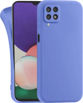 Produktbild von Hülle für Samsung Galaxy A12 5G - Handyhülle mit Kameraschutz Cover aus Silikon in Blau
