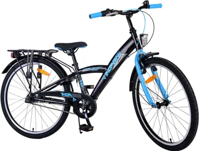 Produktbild von TPFSports Thombike Kinderfahrrad - Jungen - 24 Zoll - Rücktritt + Handbremse - 3 Gänge - Blau