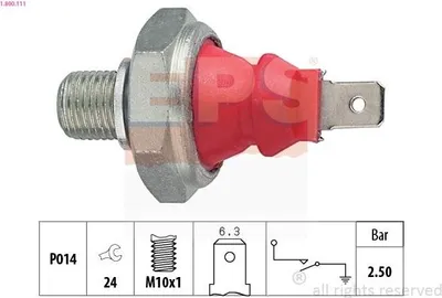 Obrázok produktu pre Senzor tlaku oleja VW 2,5 bar
