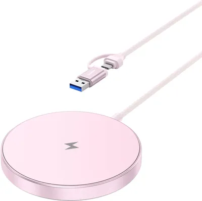 Immagine prodotto di BENFEI, caricabatterie MagSafe da 15W, base di ricarica wireless magnetica, stazione di ricarica a induzione, compatibile con MagSafe