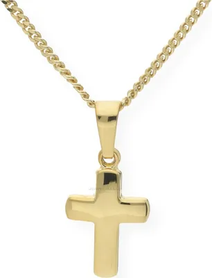 Produktbild von JuwelmaLux Anhänger 585 Gold Kreuz Uni JL14-02-0162