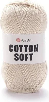 Produktbild von YarnArt Baumwolle Soft, 600m, 100g, Beige - Weiche Baumwollmischung, ideal für Kinder