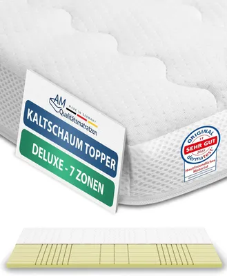 Produktbild von 7-Zonen Kaltschaum Topper 200x200cm mit Lyocell Bezug