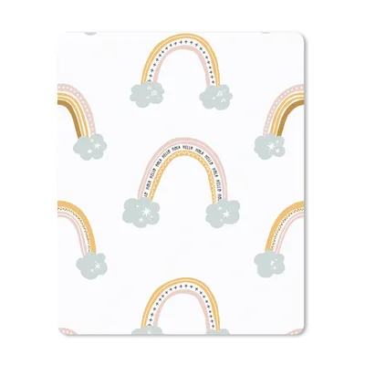 Produktbild von MuchoWow® Mauspad Mousepad Mädchen - Muster - Regenbogen 30x40 cm - Mousepads - Maus Mat - Pad - Mausunterlage - Mausmatten