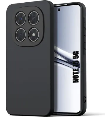 Image de Coque pour Xiaomi Redmi Note 15 5G/4G, Protection Silicone Doux Ultra Slim Anti-Rayures Antichoc Noir