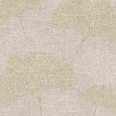 Produktbild von A.S. Creation Gingkotapete Cuba Vliestapete beige metallic