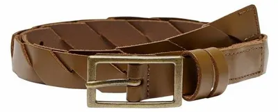 Productafbeelding van Alleen Damen leren riemen, zwart/zilver, maat 80