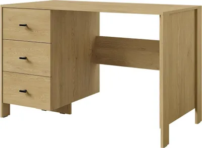 Produktbild von Schreibtisch mit Schubladen Ethan 3S 120 Eiche Cremona