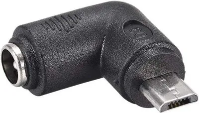 Produktbild von 90 Grad Drehadapter Micro USB 5,5x2,1mm Converter