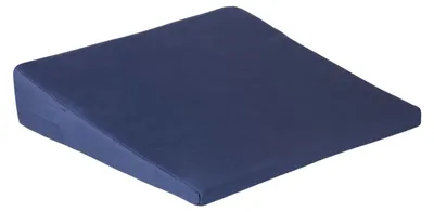 Image de Coussin triangulaire avec housse amovible, en polyester, bleu marine