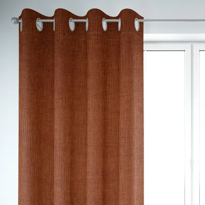 Produktbild von SCHÖNER LEBEN. Thermovorhang Akustik INUIT terracotta 245cm Aufhängung Ösen