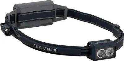 Productafbeelding van LED-looplamp met armband voor buitensporten - 600 lux - lamp voor kamperen en joggen - 35 uur batterijduur - zwart