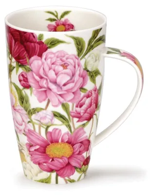Henley Peonies Becher, Fine Bone China, 0,6 l, Blumenmuster
