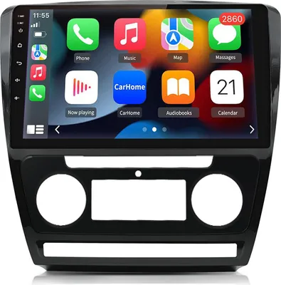 Obrázek produktu pro 10" Android 12 Autorádio CarPlay Pro Škoda Octavia II 1Z3 1Z5 2008-2013 GPS Navi WIFI BT DAB+ SWC 2+32G
