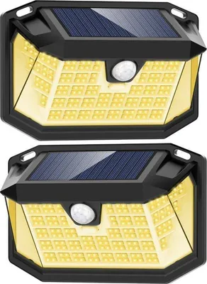 Immagine prodotto di Lampade da esterno a LED con sensore di movimento solare, luce bianca calda, 270°