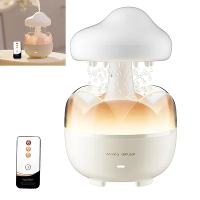Produktbild von Tragbarer Luftbefeuchter, 230 ml, Aroma Diffuser, mit Nachtlicht und wasserloser automatischer Abschaltung, für Büro, Schlafzimmer, Wohnzimmer