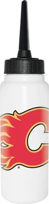 Zdjęcie produktu dla Butelka hokejowa NHL, pojemność 1000 ml, długa słomka, drużyny NHL: Calgary Flames