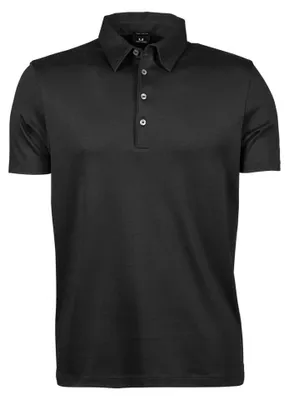 Produktbild von Tee Jays Pima Herren Kurzarm Poloshirt FK887 (XL) (Schwarz)