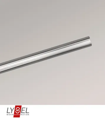 Produktbild von LYSEL® Gardinenstange Opal Innenlauf Edelstahl-Optik, Länge: 160cm