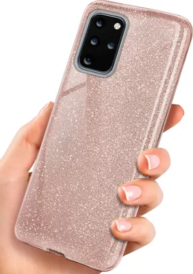 Produktbild von GLITTER-Case für Samsung Galaxy S20 Plus / 5G, Farbe:Gloss - Rosé