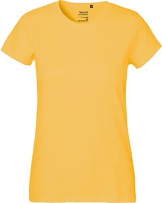 Immagine prodotto di Neutral O80001 | Maglietta classica da donna / 100% cotone equosolidale - Colore: Giallo - Taglia: S