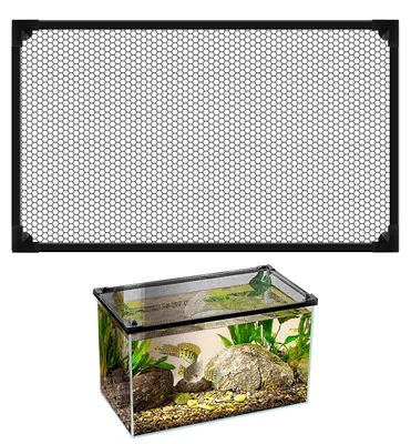 Magnetisches Aquarium-Abdecknetz, 50x30 cm, 5 mm Maschen, Anti-Sprung
