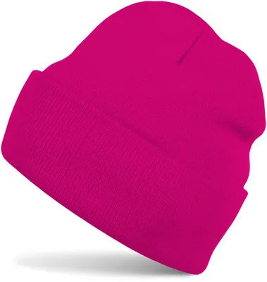Produktbild von styleBREAKER Kinder Beanie Strickmütze mit breiter Krempe, Feinstrick Mütze doppelt gestrickt, Kindermütze 2-5 Jahre 04024030