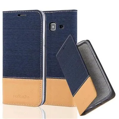 Immagine prodotto di Cadorabo custodia per Samsung Galaxy J3 2016 custodia protettiva in blu custodia per cellulare custodia a libro cover