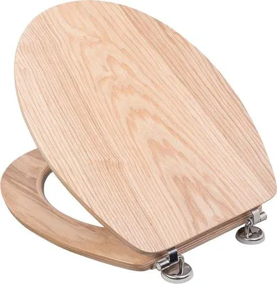 Produktbild von Holz-WC-Brille - bequem - edles Design - Eichenholz