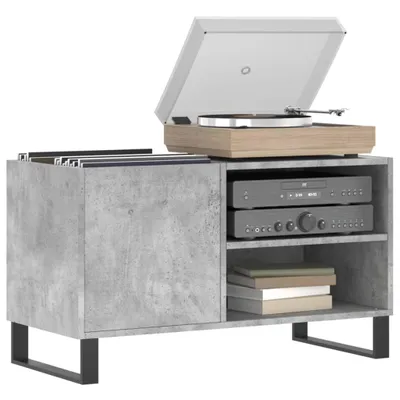 Produktbild von "Winterschlussverkauf " Plattenschrank - CLORIS - CD-Ständer - Medienregal - Betongrau 85x38x48 cm Holzwerkstoff - NeuMöbel7530162