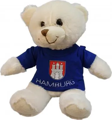 Produktbild von Plüsch - Teddybär mit Shirt - Hamburg - 27081 - Größe ca 26cm