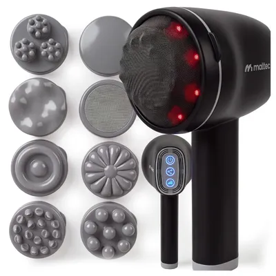 Produktbild von MalTec Massagepistole Massage Gun 16W, 8 Massageköpfen 6 Stufen 1800 mAh  für Bein Nacken Schulter Muskel