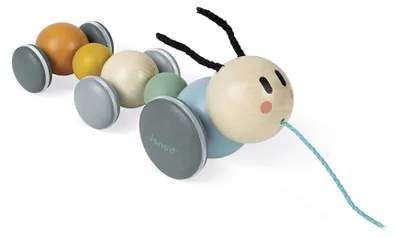 Image de Janod Chenille à tirer en bois Sweet Cocoon - Jouets éducatifs