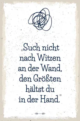 Produktbild von vianmo Holzschild 30x20 cm Such nicht nach Witzen an der Wand