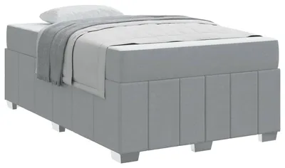 Productafbeelding van Bedframe met matras Lichtgrijs 120 x 200 cm Stof