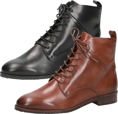 Produktbild von Caprice Damen Stiefeletten Schnürstiefeletten Leder 9-25100-27, Größe:37.5 EU, Farbe:Schwarz