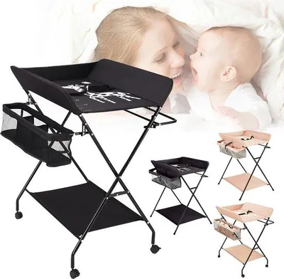 Image de Table à langer pliable pour bébé jusqu'à 15 kg, 12 mois