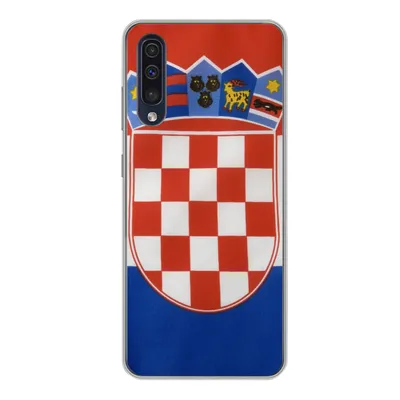Produktbild von MuchoWow® Handyhülle Schutzhülle Hülle für Samsung Galaxy A50 Foto der kroatischen Flagge Silikon Softcase Handy Hülle - Mobiltelefonhülle