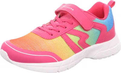 Produktbild von Sneakers Mädchen-Klett-Sportschuh Pink-Mehrfarbig, Farbe:rot, EU Größe:36