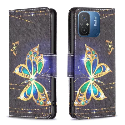 Obrázek produktu pro Pro Xiaomi Redmi 12C Umělá kůže Pouzdro na mobilní telefon Motiv 4 Obal Pouzdra Ochranné pouzdro